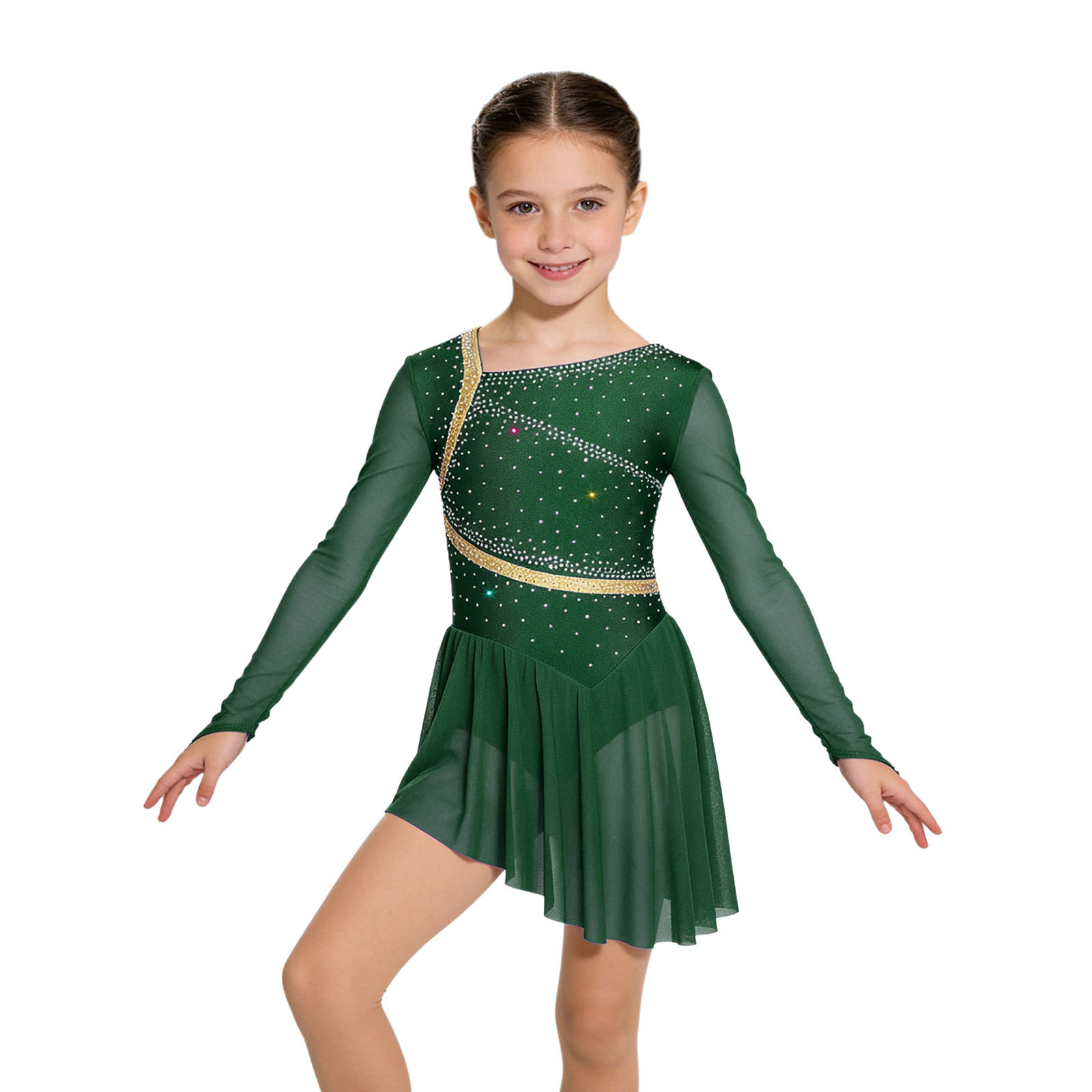 Kids Girls Figure Skating Lyri - Rhinestone Banding Trim avis et prix