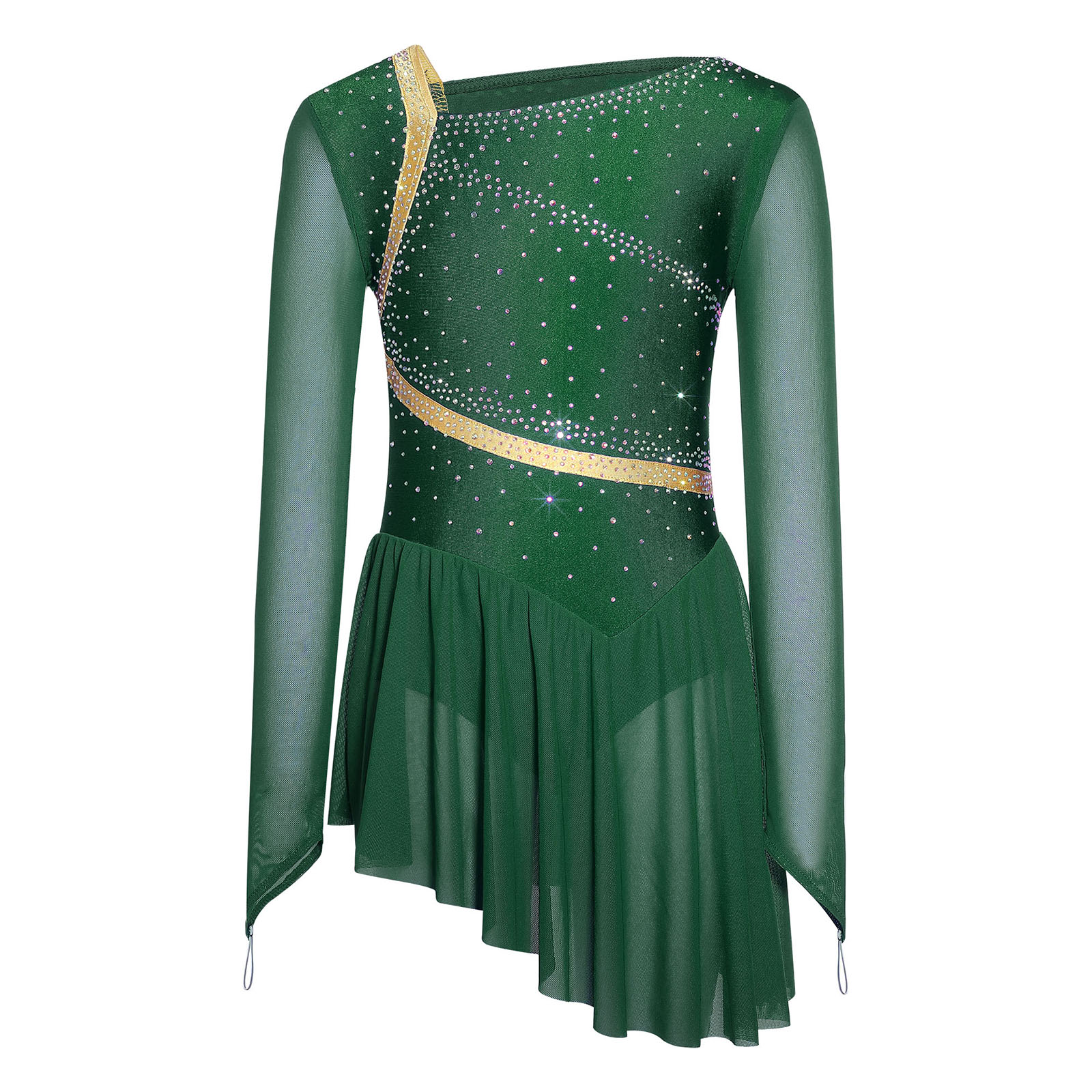 Kids Girls Figure Skating Lyri - Rhinestone Banding Trim avis et prix