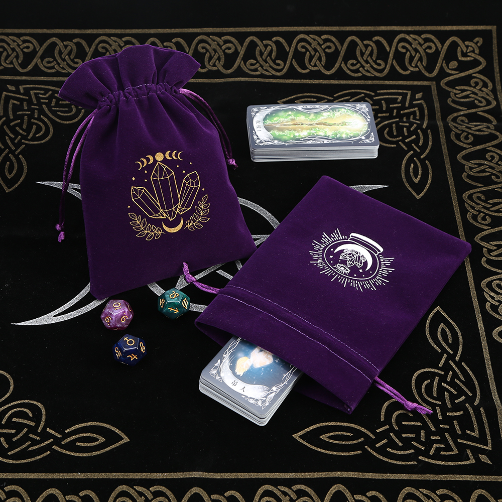 5Pcs Tarot Storage Velvet Bag  - Craft Embellishment Storage avis et prix