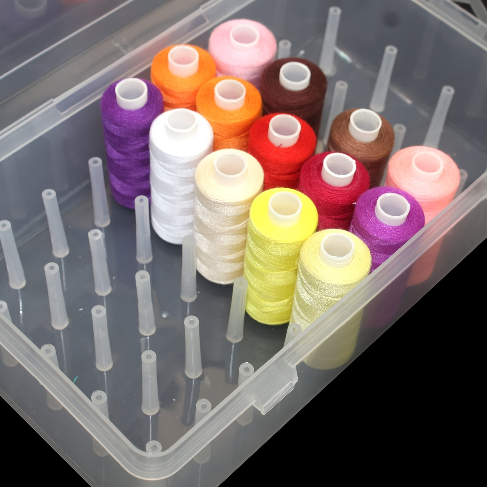 Clear Plastic Sewing Thread St - Craft Embellishment Storage avis et prix