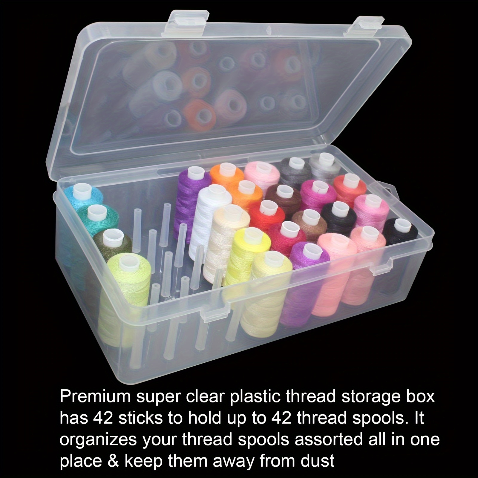 Clear Plastic Sewing Thread St - Craft Embellishment Storage avis et prix