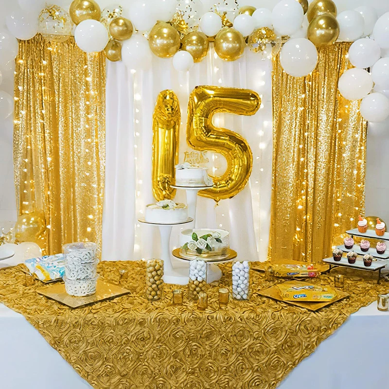 1PC Pink Sequin Backdrop Curta - Sequin Fabric Panel avis et prix