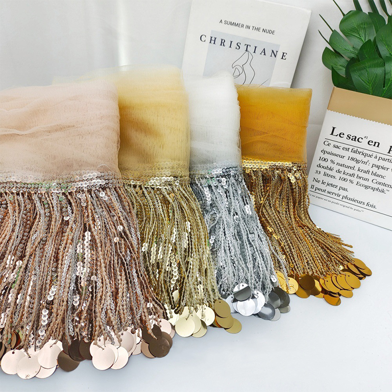 10 Yards Sequins Tassel Lace T - Tassel Fringe Trim avis et prix