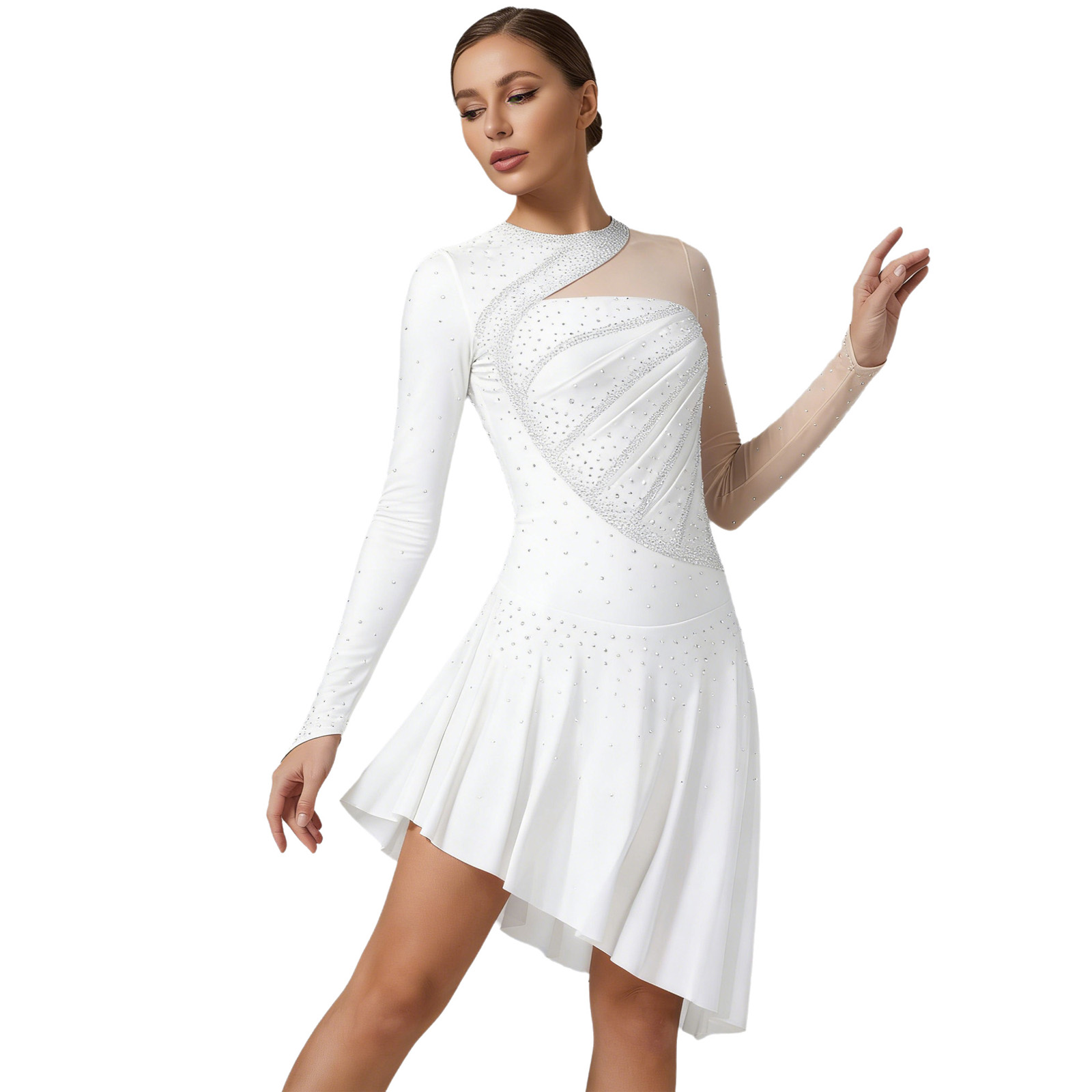 Women Ballet Lyrical Dance Fig - Rhinestone Banding Trim avis et prix