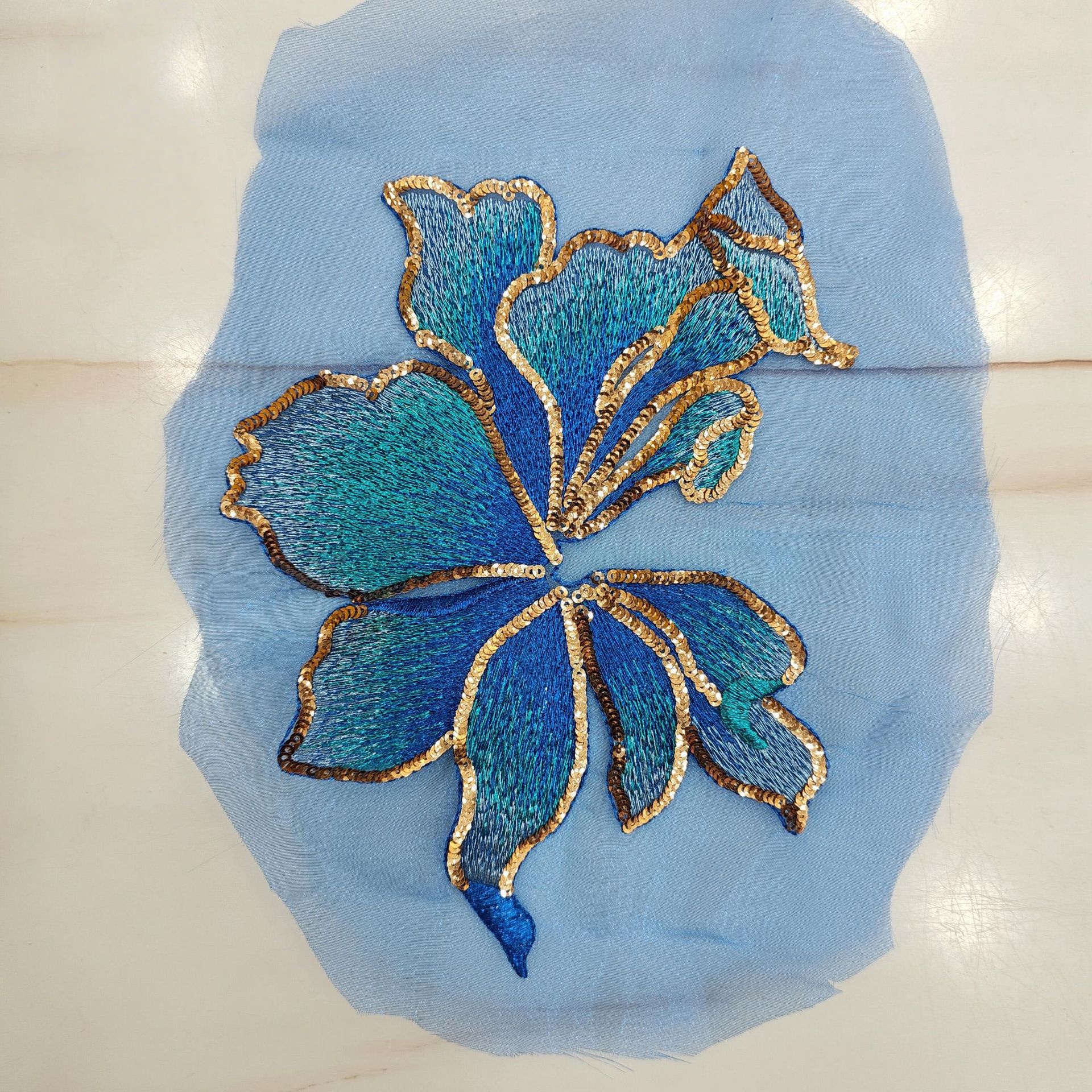 Organza Embroidery Applique Pa - Embellish Craft avis et prix