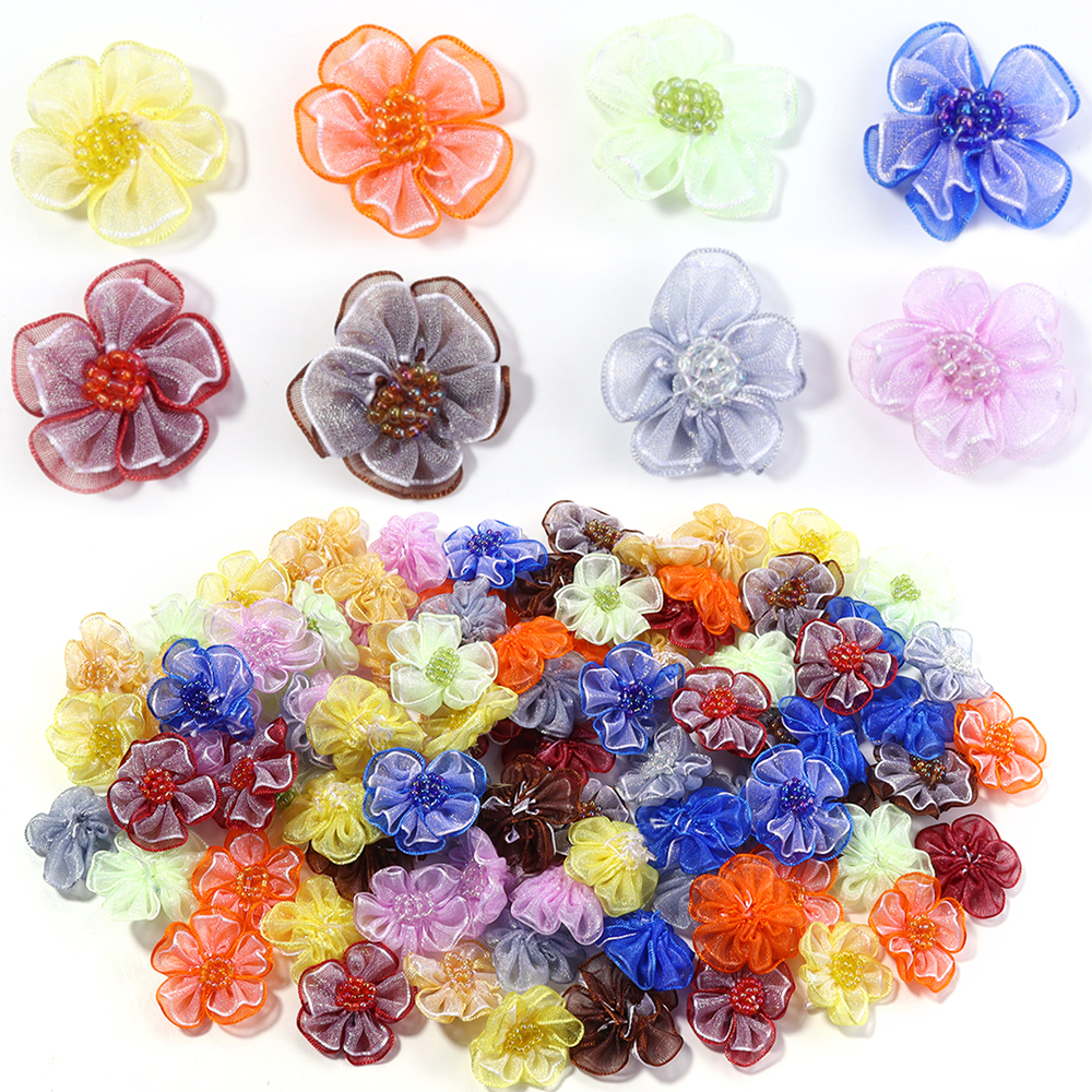 10Pcs/Lot Mesh Flower Applique - Applique Patch Flower avis et prix