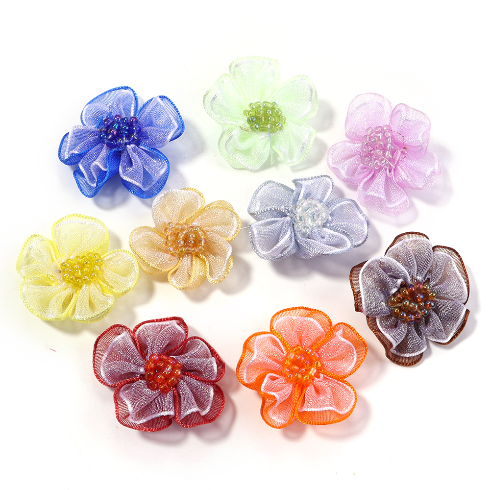 10Pcs/Lot Mesh Flower Applique - Applique Patch Flower avis et prix