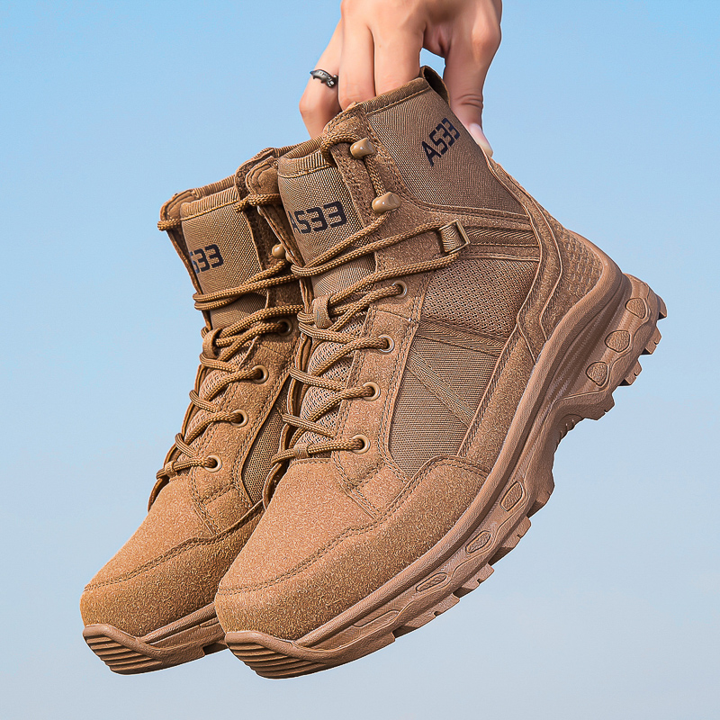 Men's Military Tactical Boots  - Guipure Lace Panel avis et prix