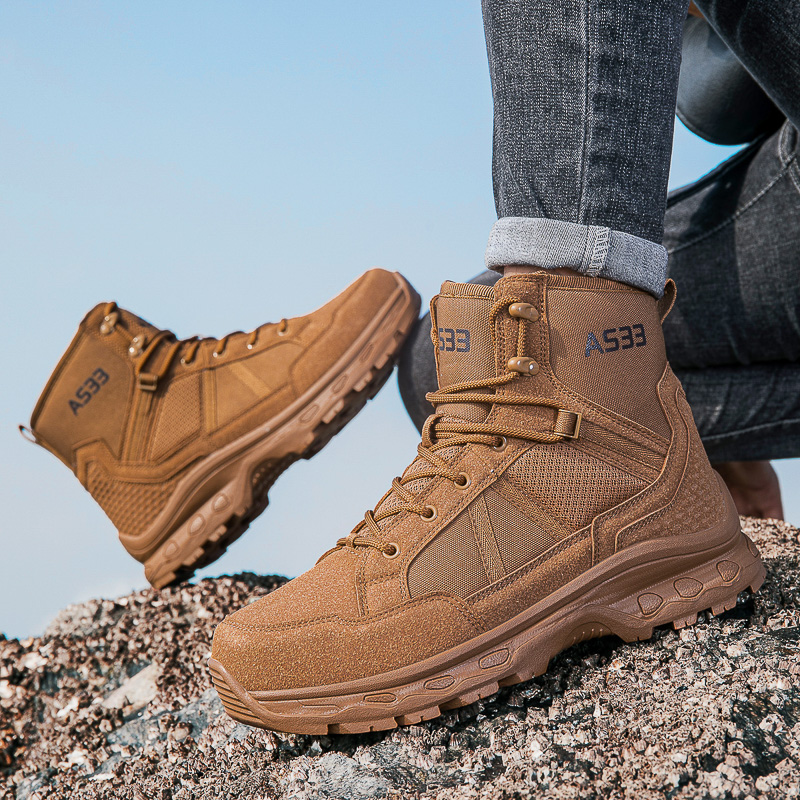 Men's Military Tactical Boots  - Guipure Lace Panel avis et prix