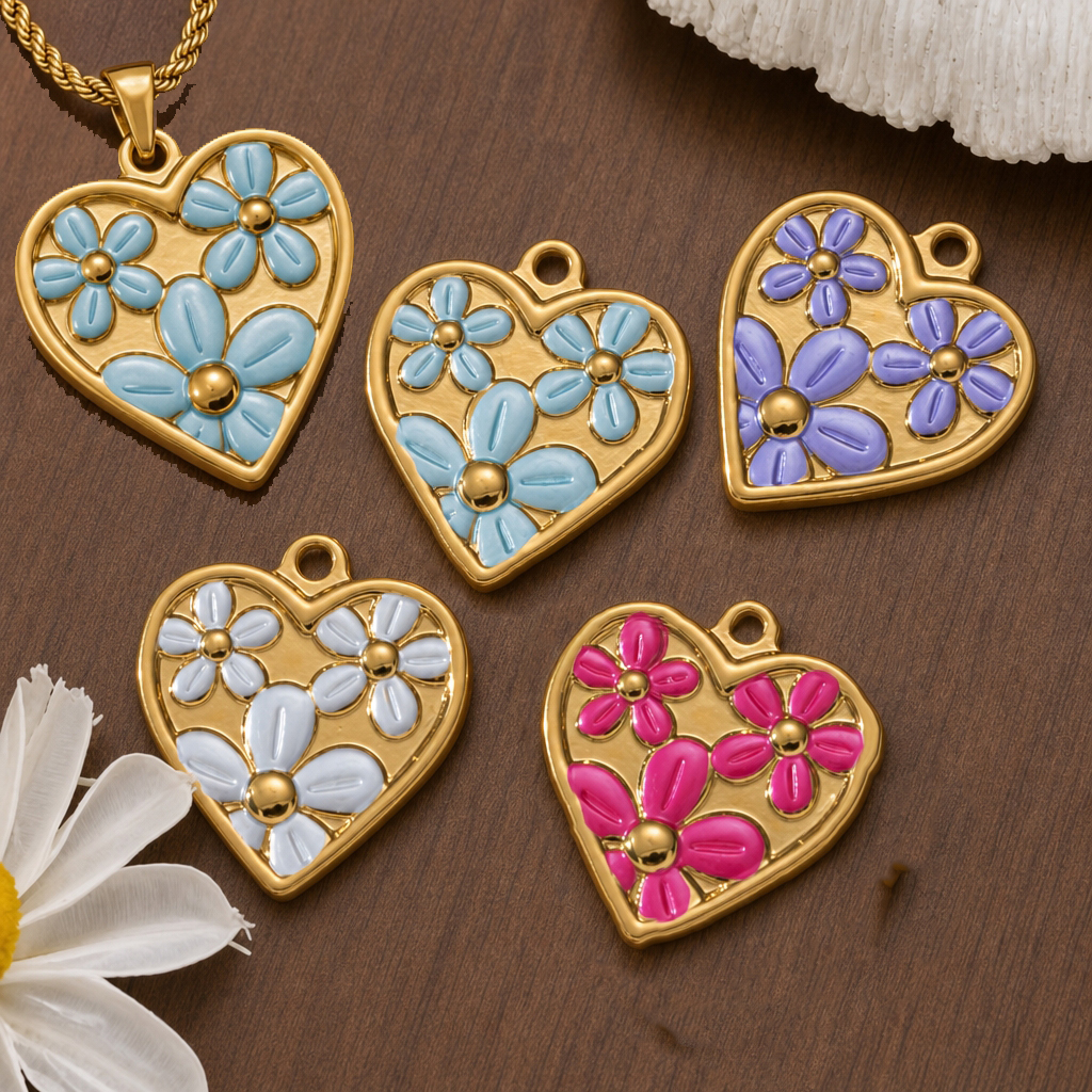 2pcs Stainless Steel Enamel He - Embellishment Crafts avis et prix