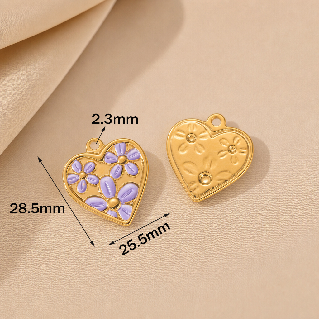 2pcs Stainless Steel Enamel He - Embellishment Crafts avis et prix