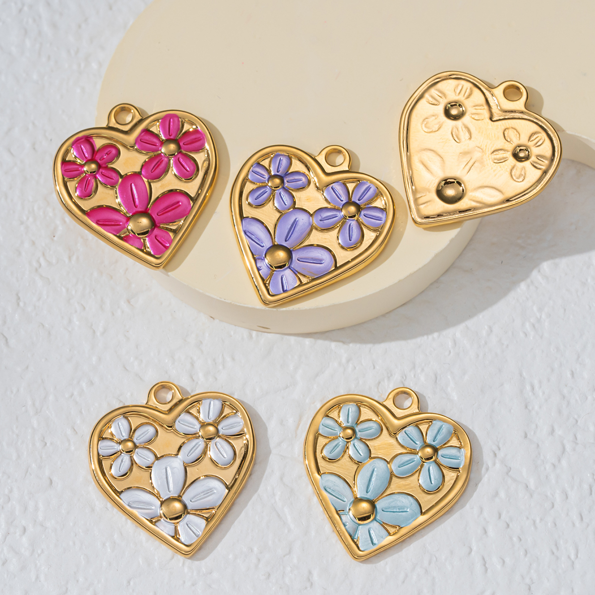 2pcs Stainless Steel Enamel He - Embellishment Crafts avis et prix
