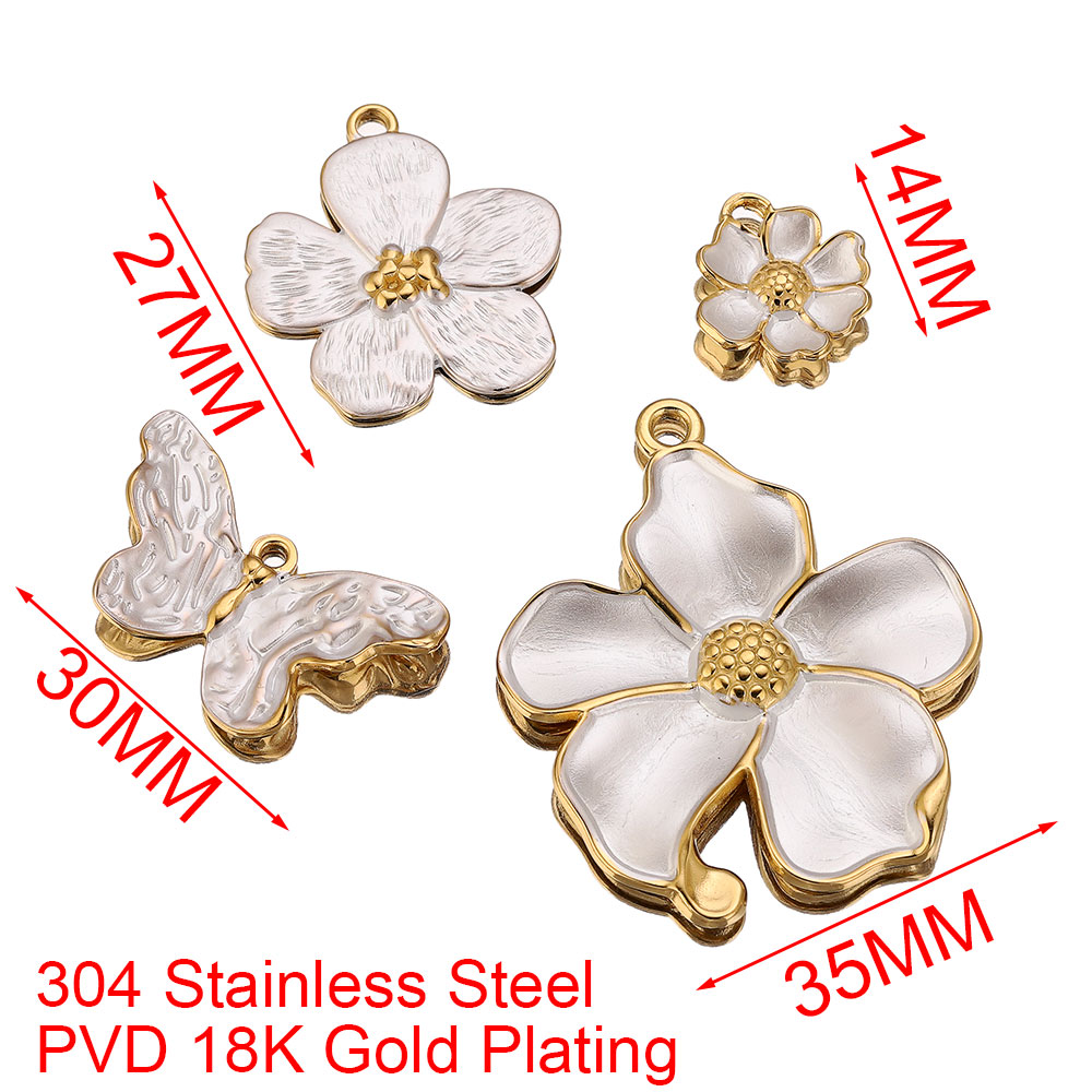 4PCS Stainless Steel White Cha - Embellishment Crafts avis et prix