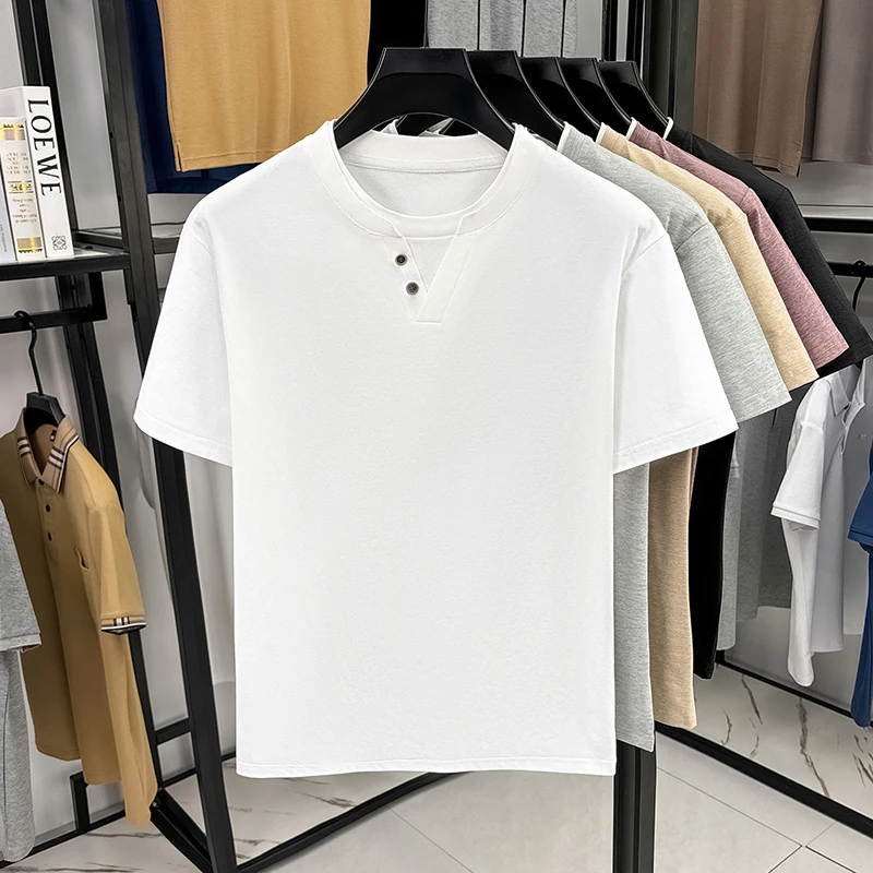 Men's Minimalist Henley Neck T - Embellish Knit avis et prix