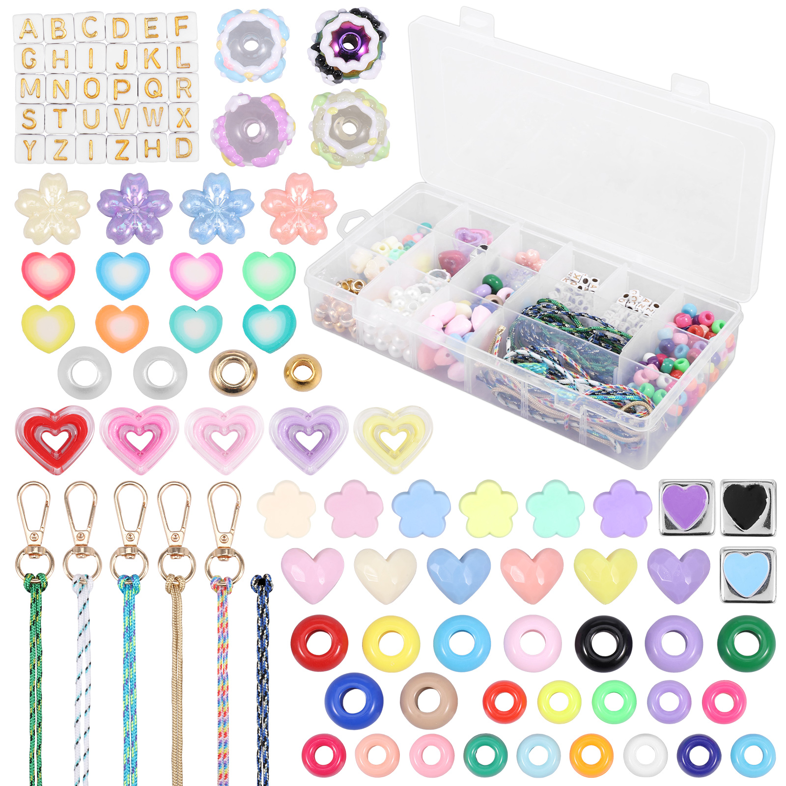 421PCS Beaded Keychain Making  - Embellishment Crafts avis et prix