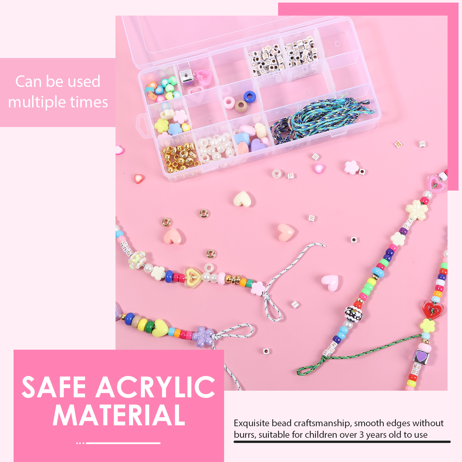 421PCS Beaded Keychain Making  - Embellishment Crafts avis et prix