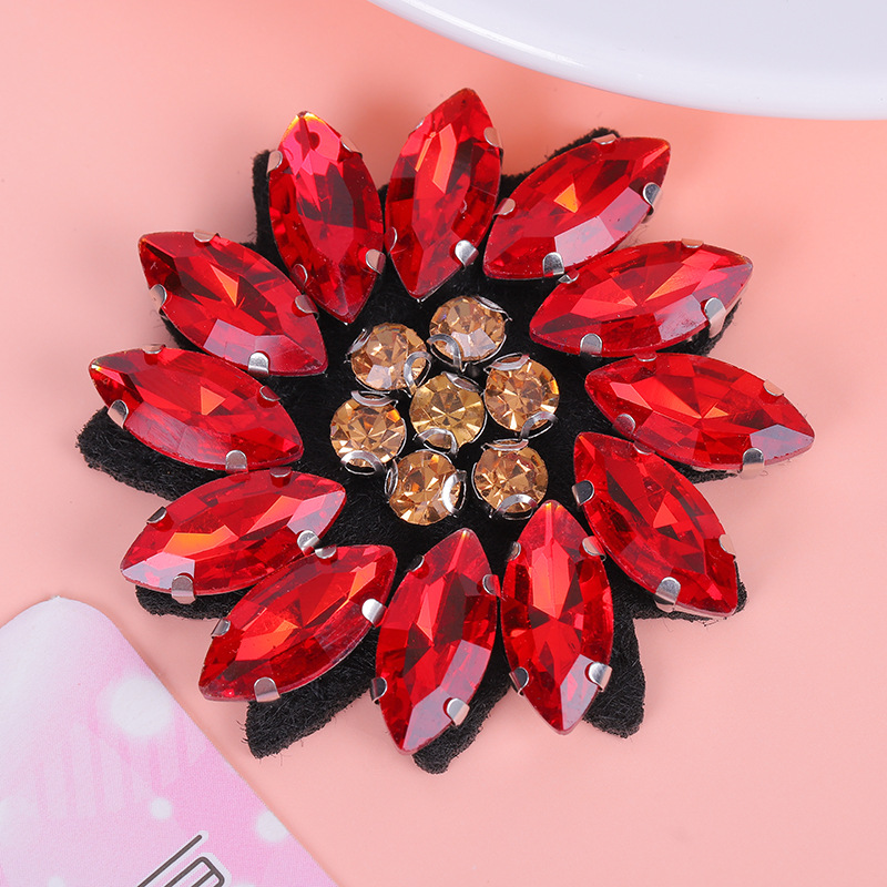 5PCS Sequined crystal beaded f - Applique Patch Flower avis et prix