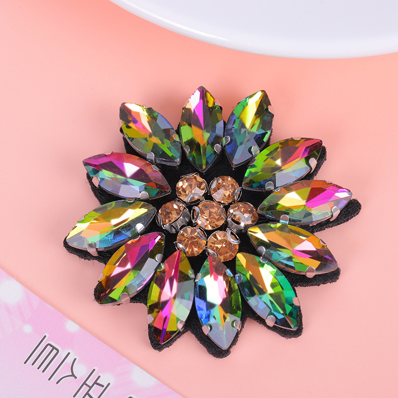 5PCS Sequined crystal beaded f - Applique Patch Flower avis et prix