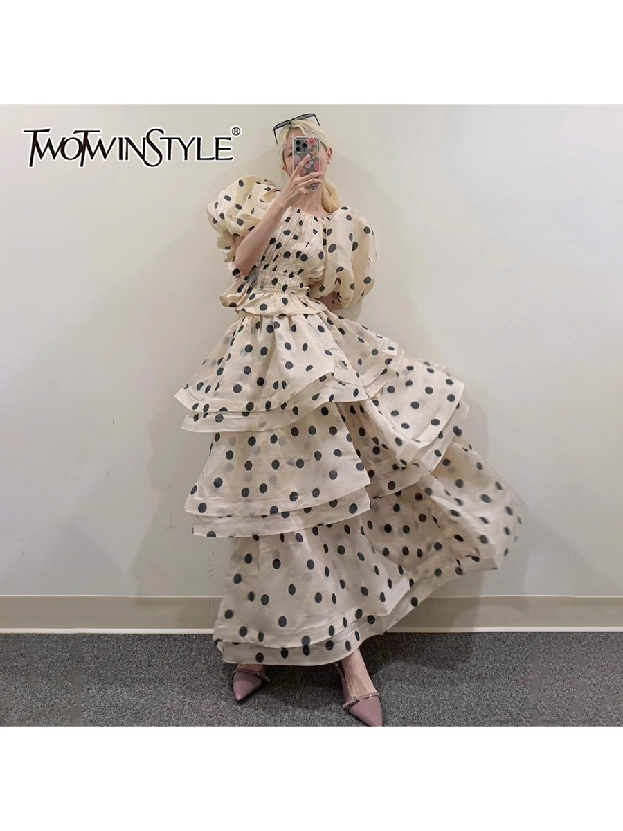 TWOTWINSTYL Hit Color Polka Do - Tassel Fringe Trim avis et prix