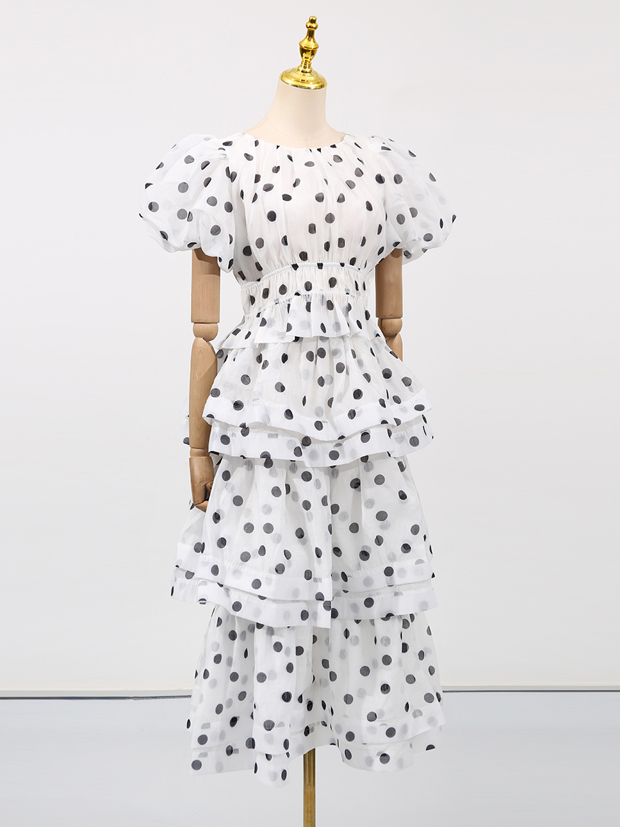 TWOTWINSTYL Hit Color Polka Do - Tassel Fringe Trim avis et prix