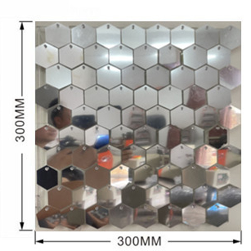 1pc Hexagon Sequin Backdrop Pa - Sequin Fabric Panel avis et prix