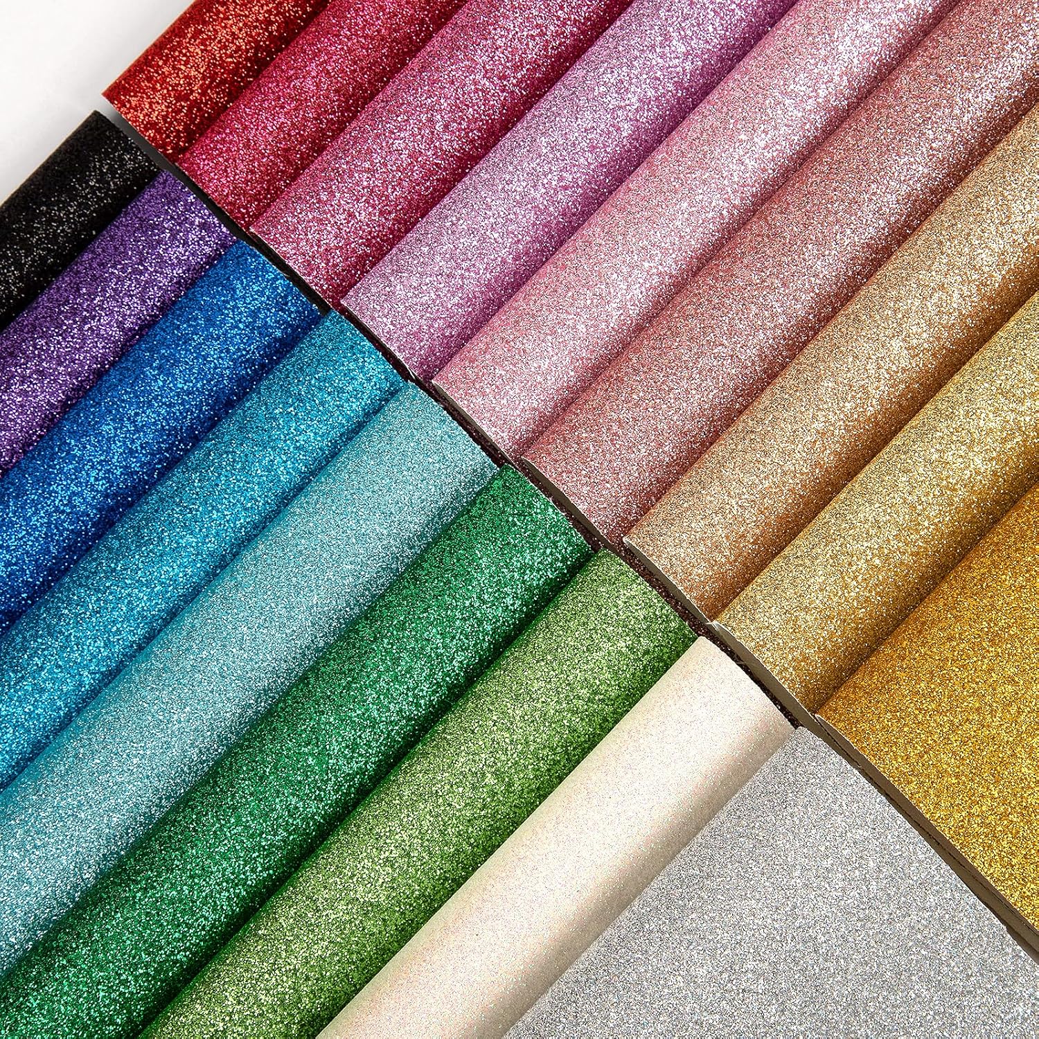 Sparkly Glitter Shiny Fabric S - Glitter Vinyl Roll avis et prix