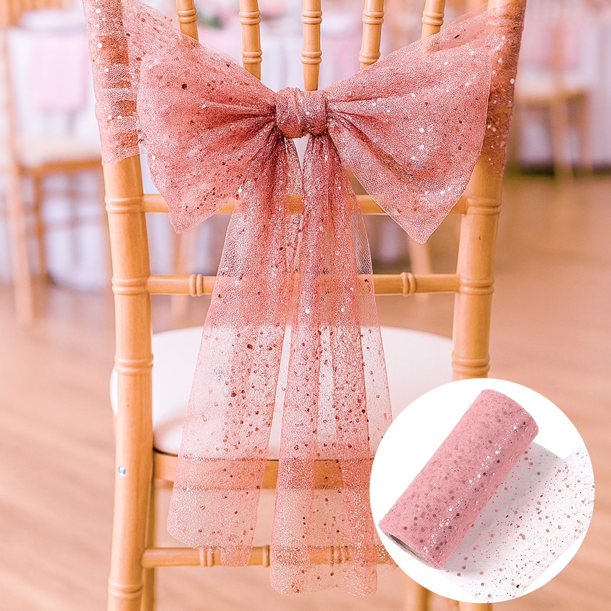 Glitter Tulle Rolls Birthday P - Organza Ribbon Spool avis et prix