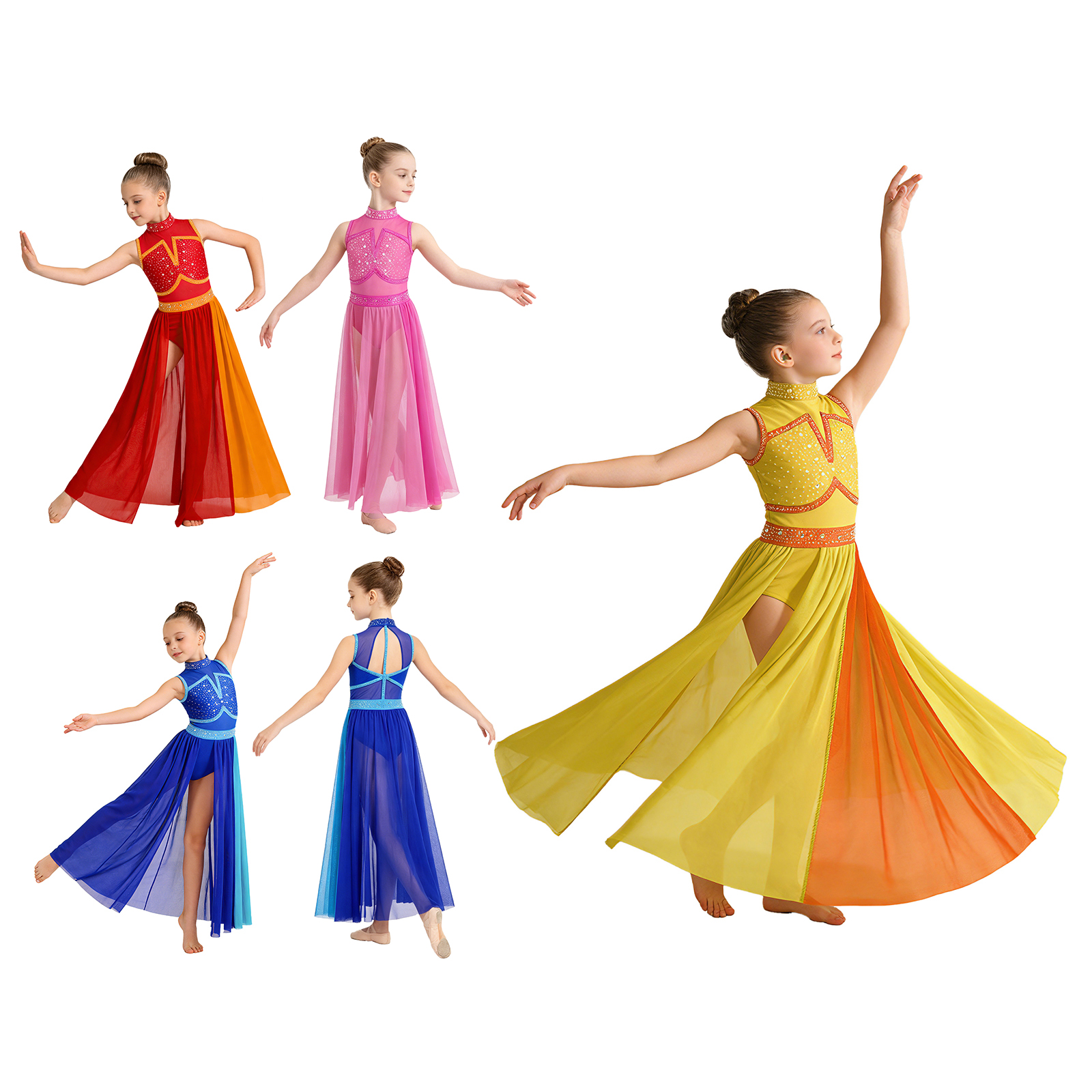 Kids Girls Modern Lyrical Danc - Rhinestone Banding Trim avis et prix