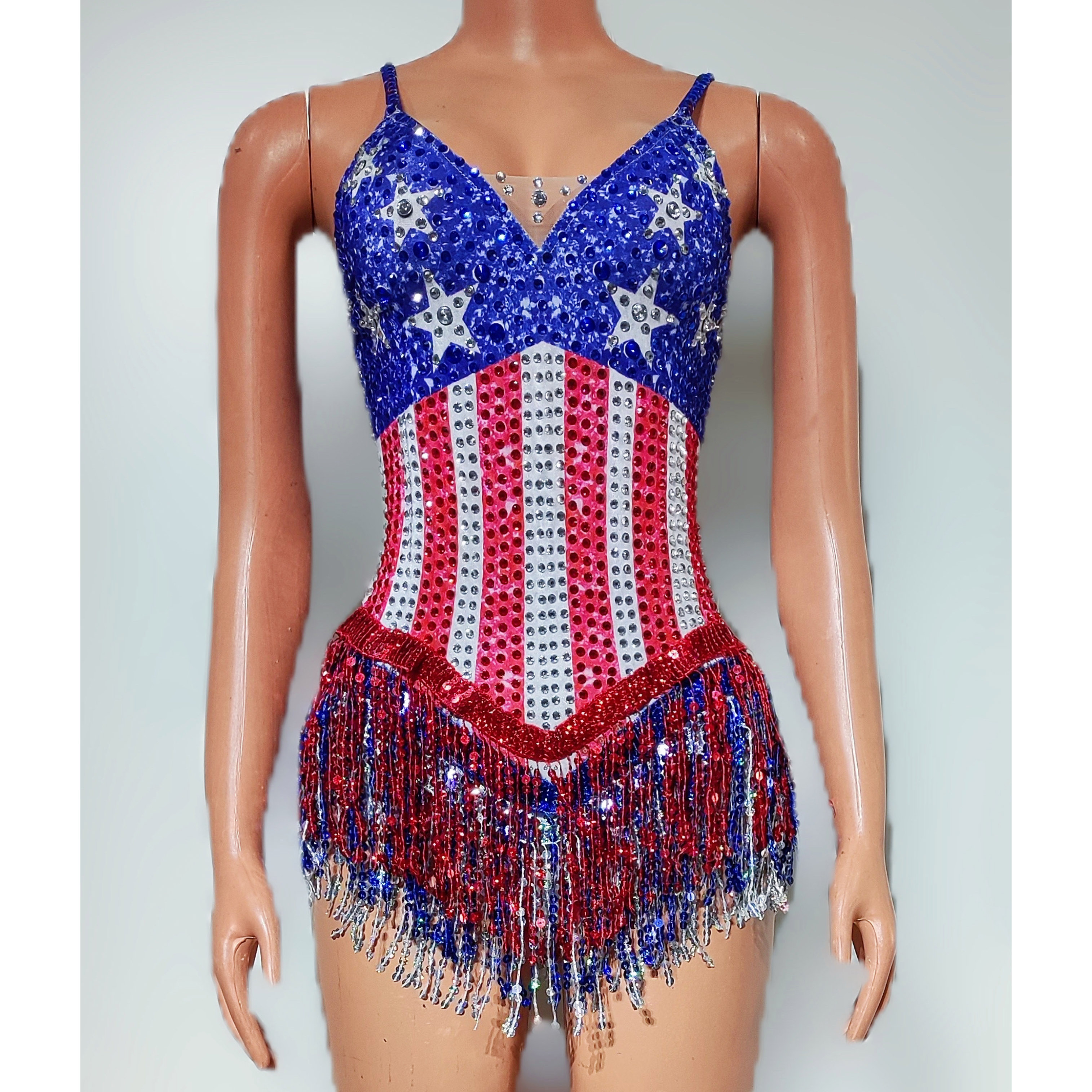 Dance Singer Costume Bar Night - Rhinestone Banding Trim avis et prix