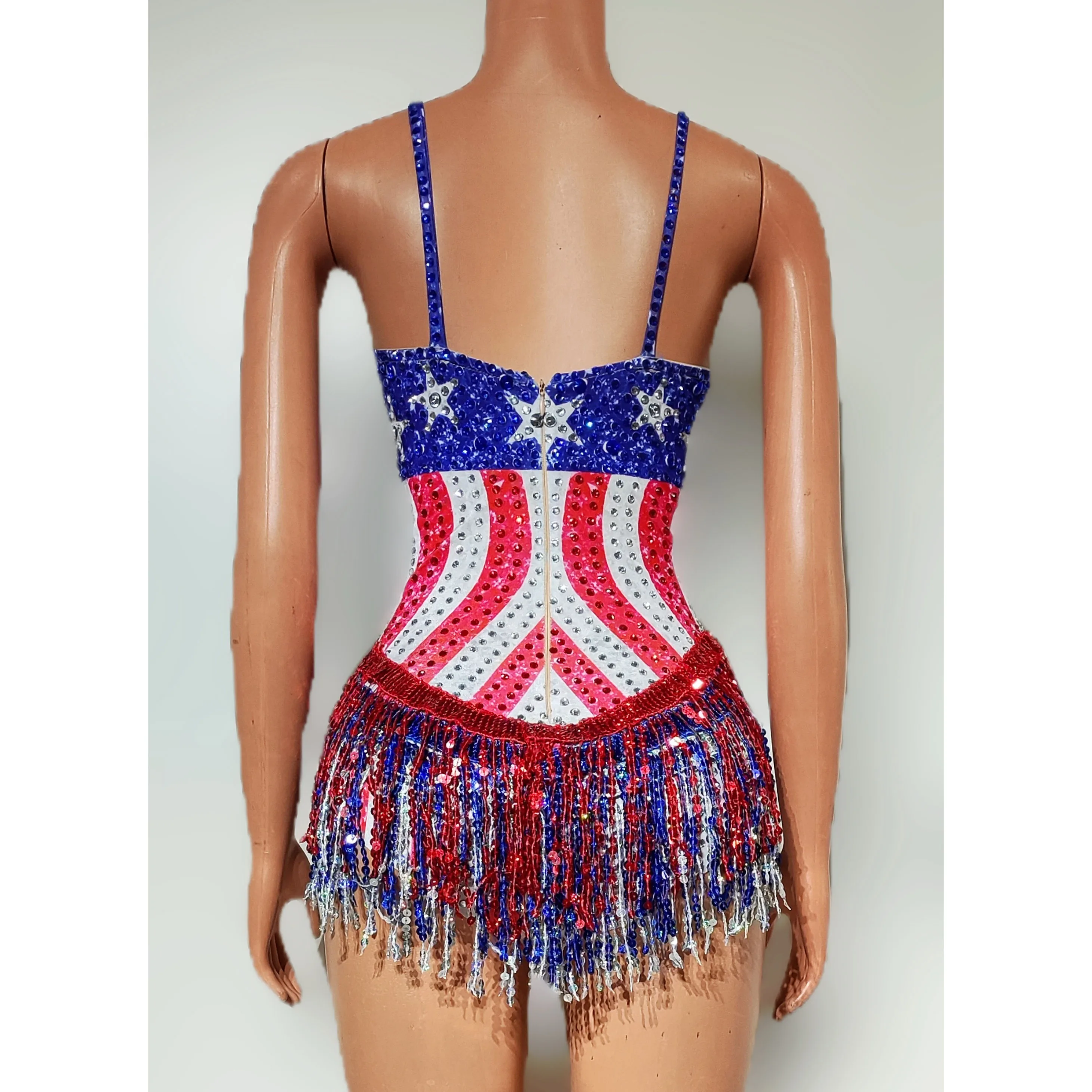Dance Singer Costume Bar Night - Rhinestone Banding Trim avis et prix
