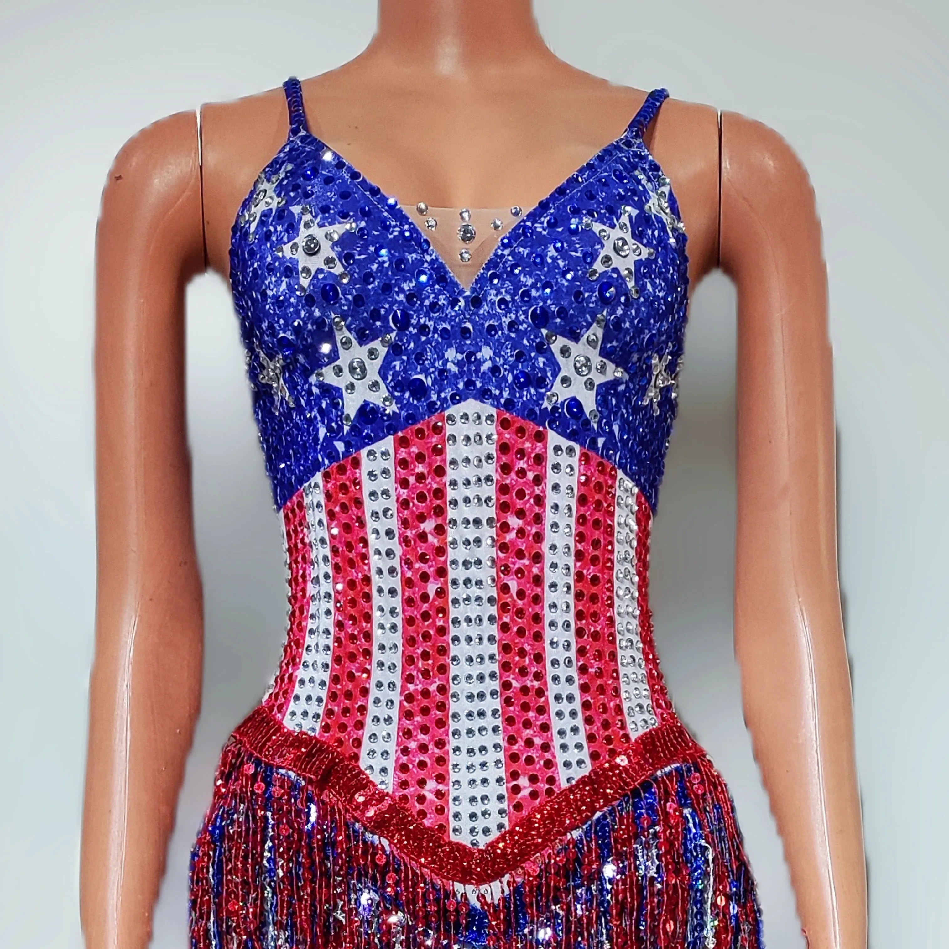 Dance Singer Costume Bar Night - Rhinestone Banding Trim avis et prix