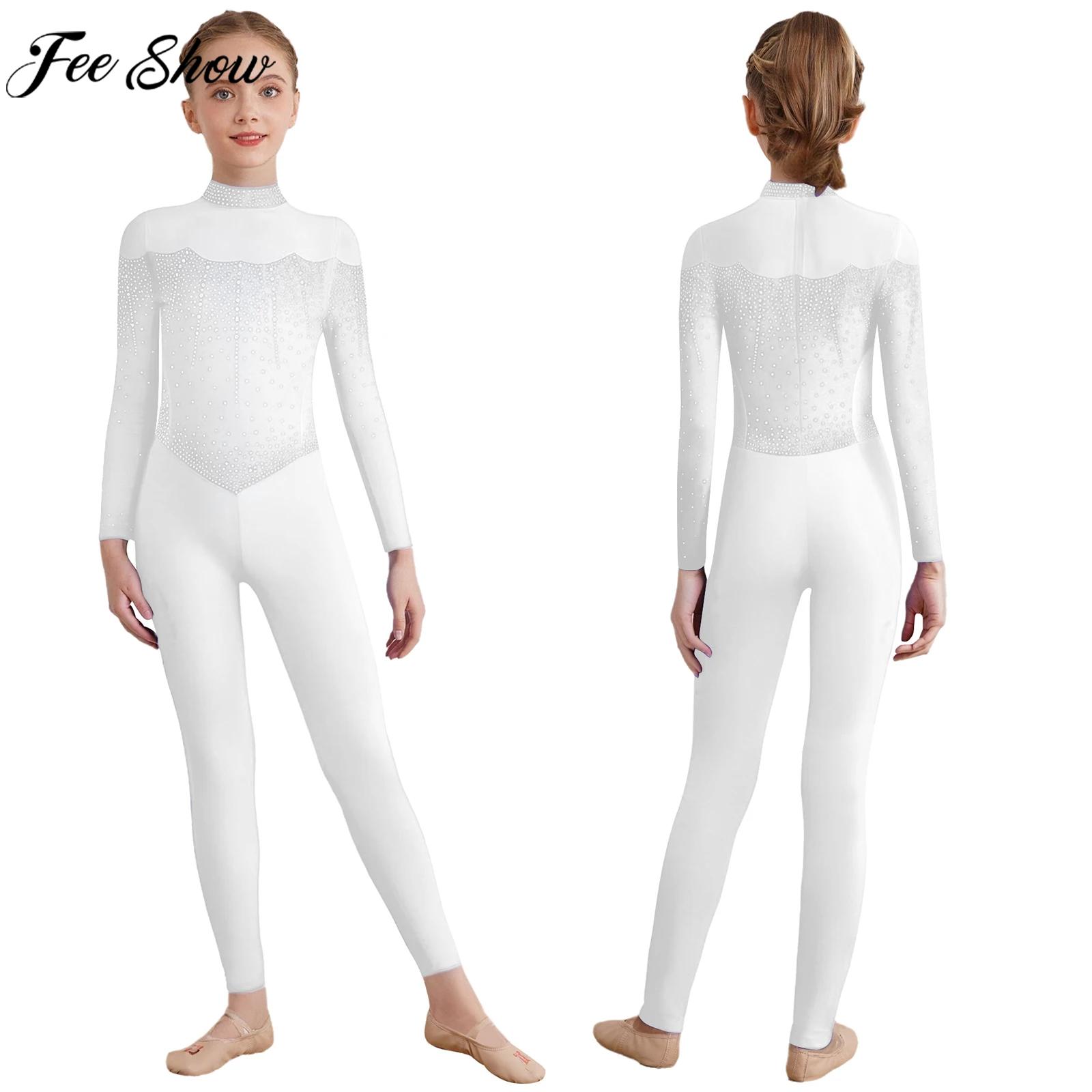 6-16Y Girls Figure Skating Dan - Rhinestone Banding Trim avis et prix