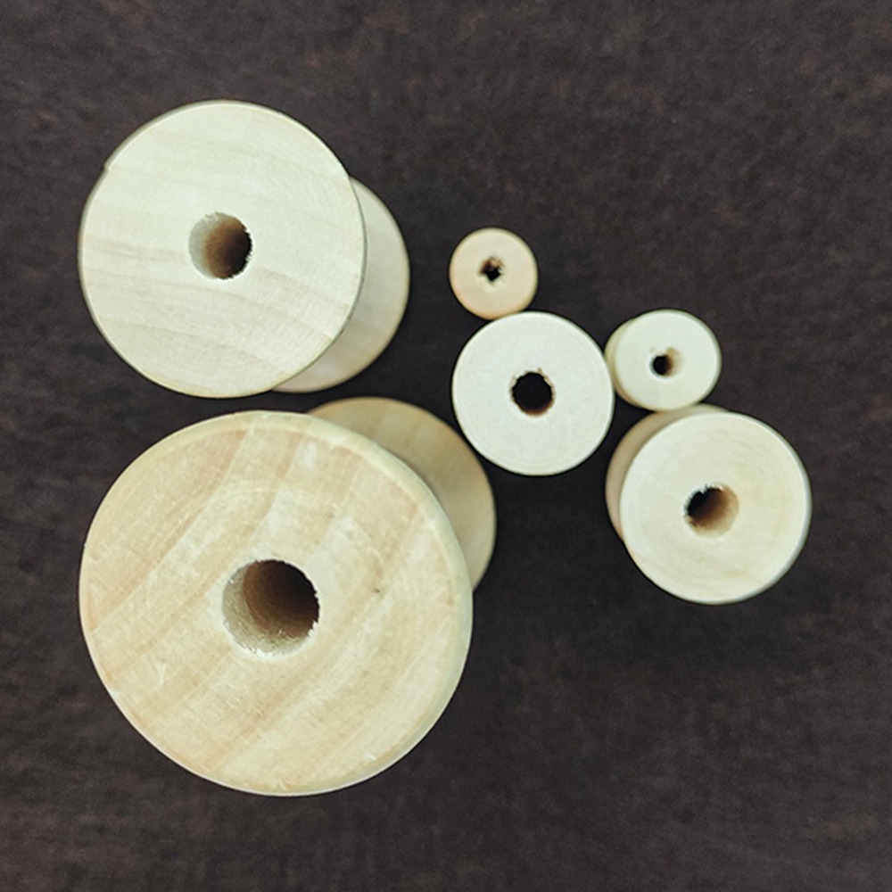 5/10PCS Wooden Bobbins Spools  - Organza Ribbon Spool avis et prix