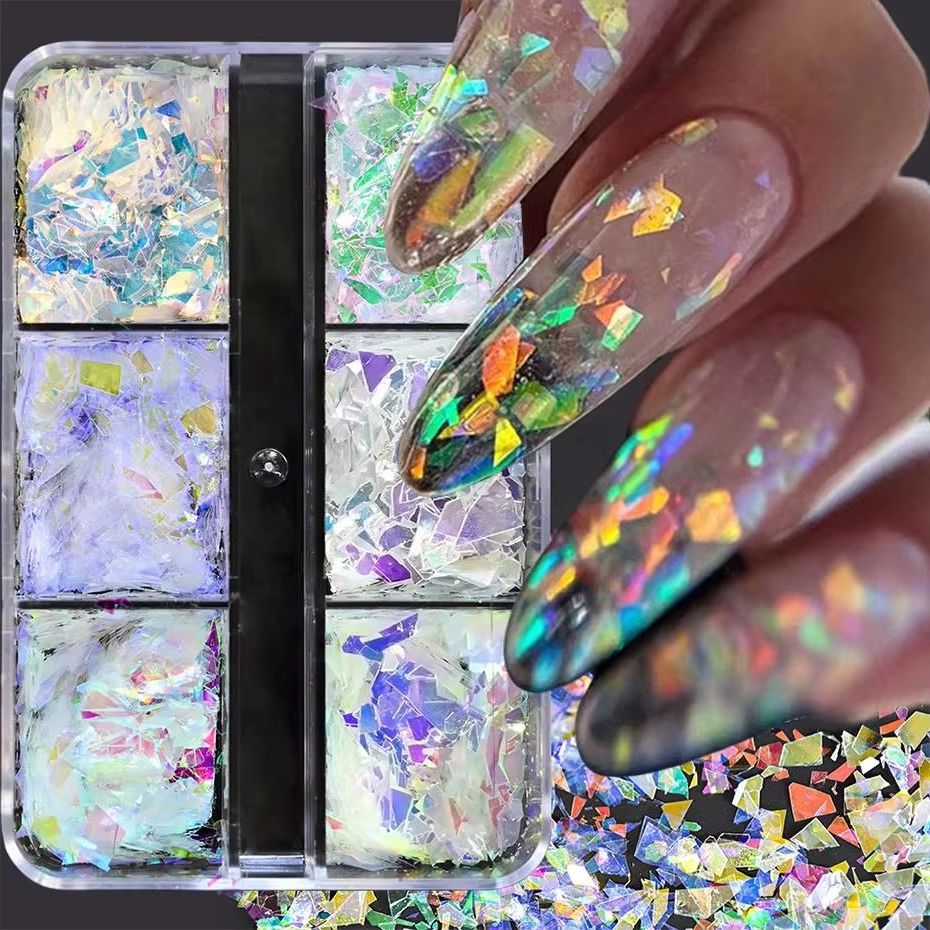 6Grids Shiny Iridescent Mermai - Glitter Vinyl Roll avis et prix