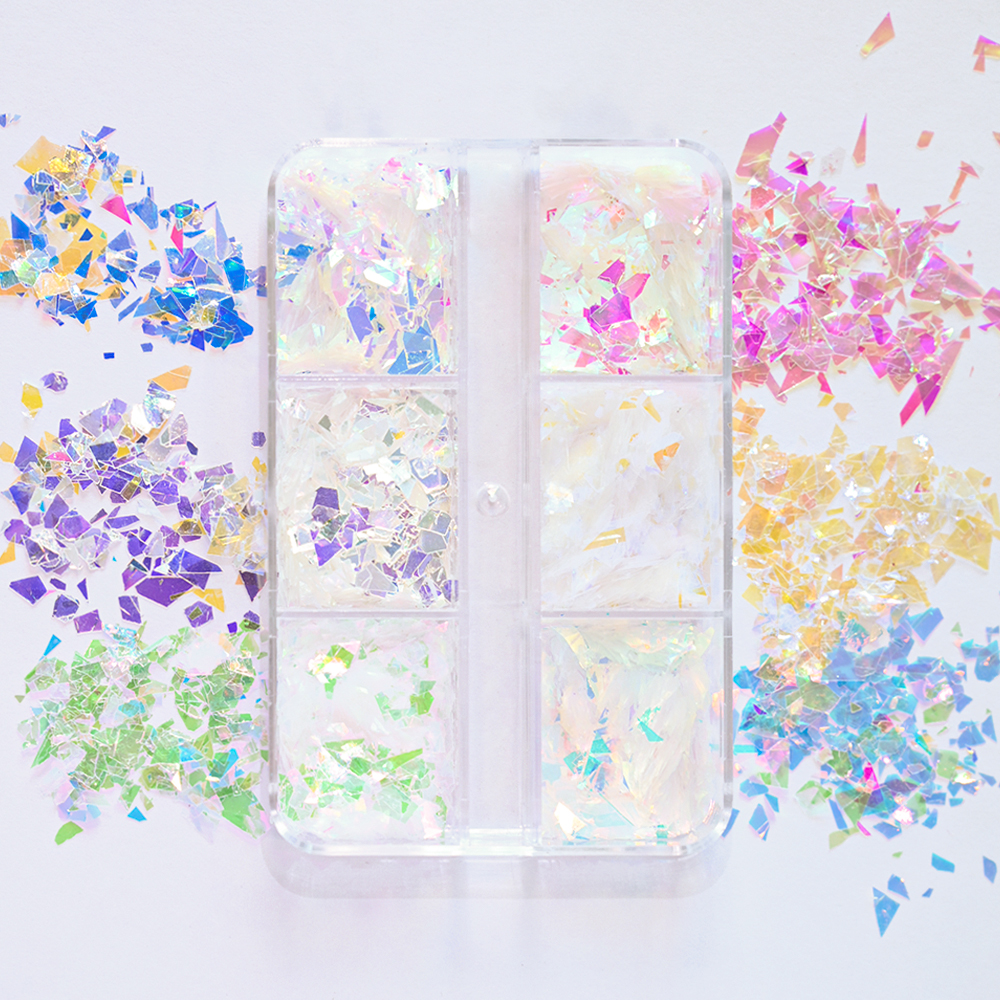 6Grids Shiny Iridescent Mermai - Glitter Vinyl Roll avis et prix