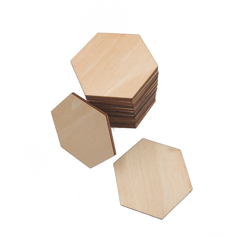 10-120mm Wooden Hexagon Blank  - Embellish Craft avis et prix