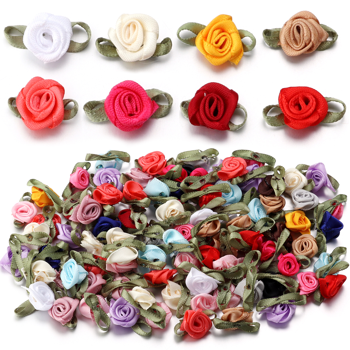 50Pcs 1.5x2.5cm 18 Colors For  - Embellishment Crafts avis et prix