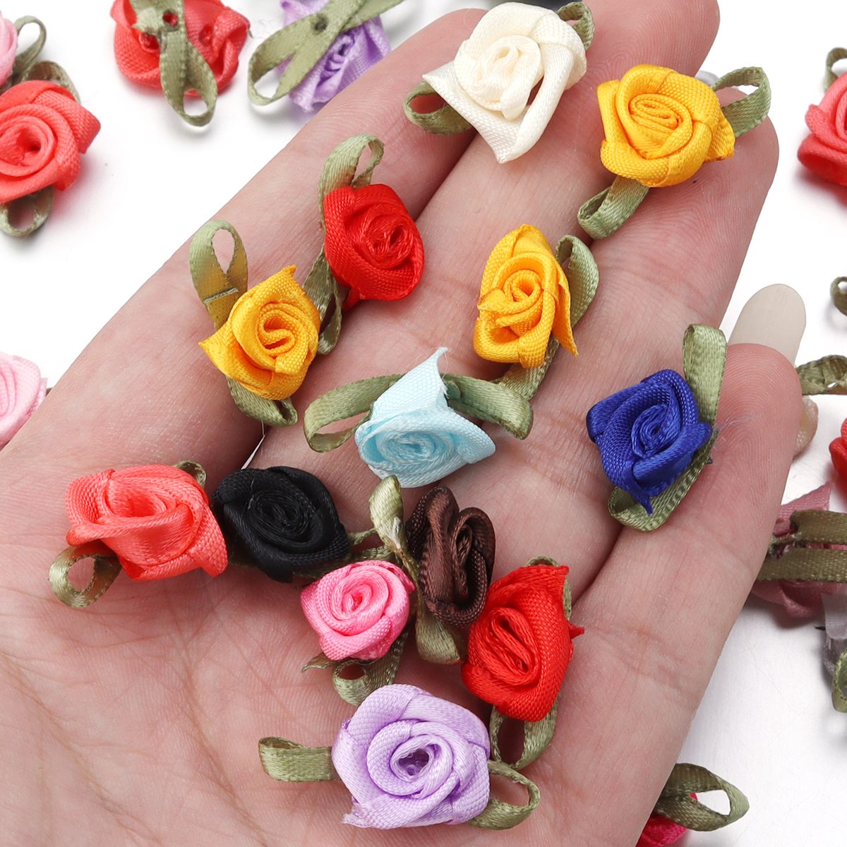 50Pcs 1.5x2.5cm 18 Colors For  - Embellishment Crafts avis et prix