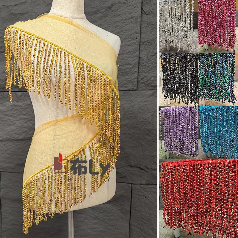 15cm Beaded Sequin Tassel Frin - Tassel Fringe Trim avis et prix