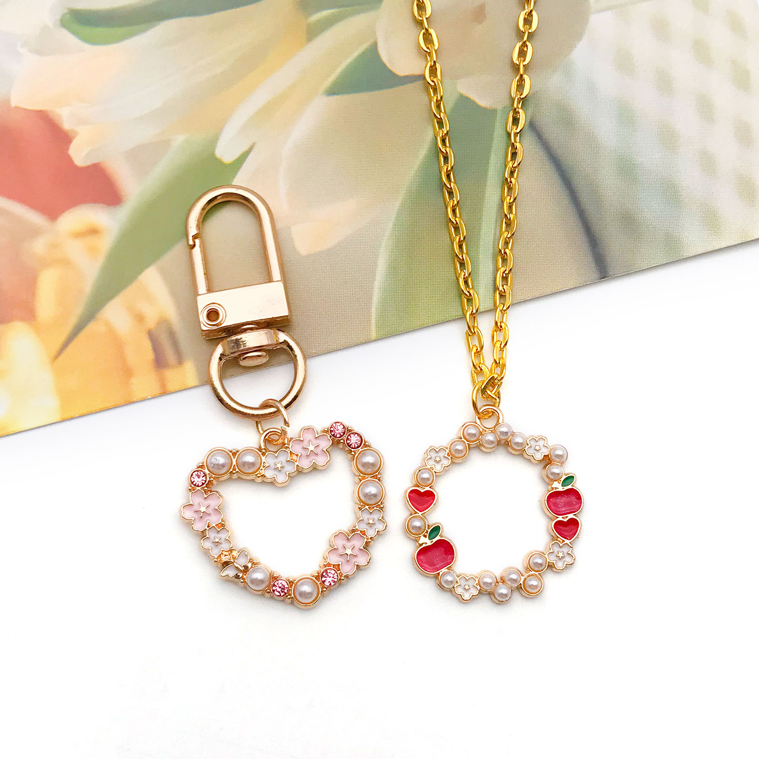 6/12pcs Enamel Openwork Charm  - Embellishment Crafts avis et prix