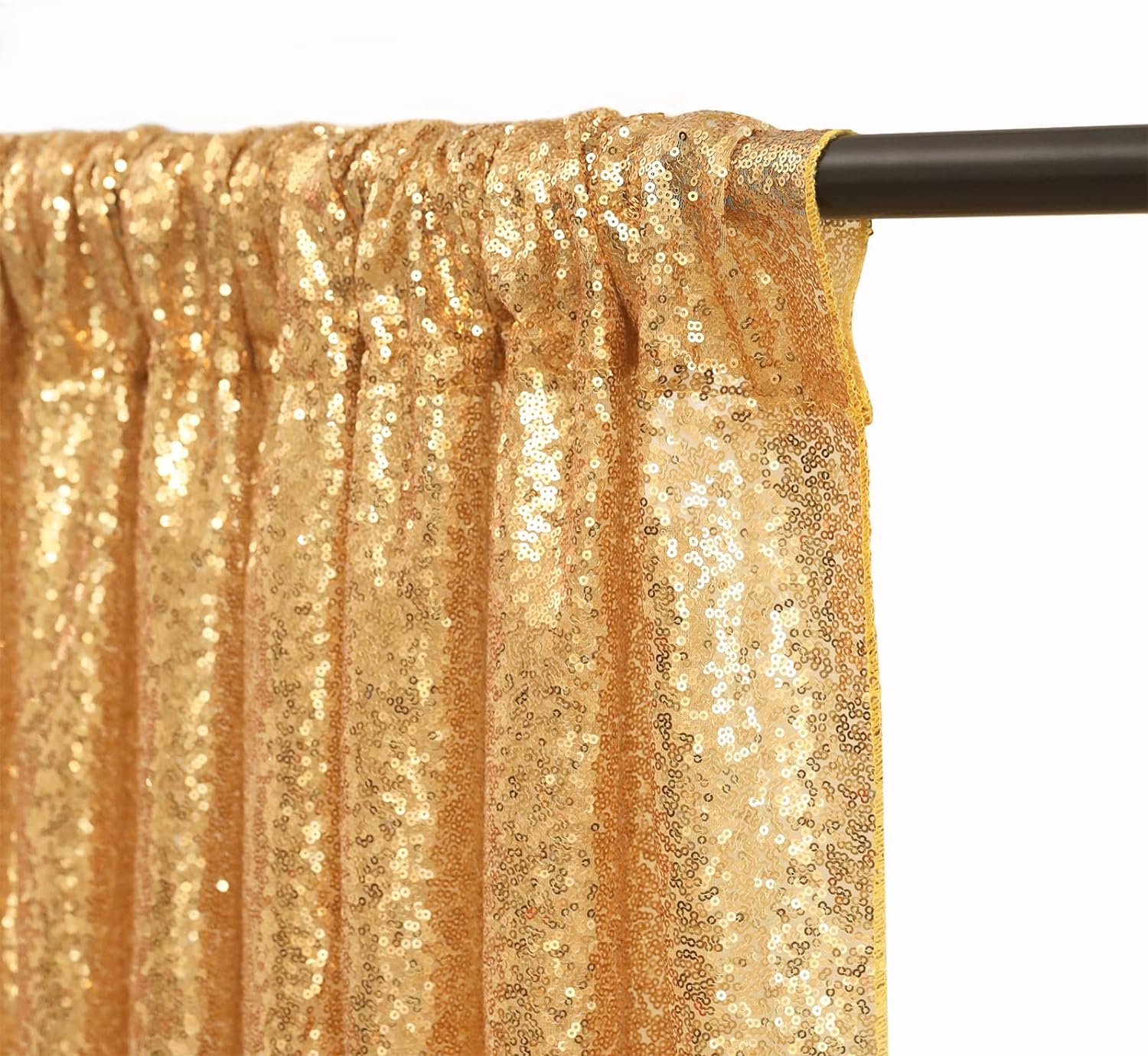 2×8FT-4PCS Gold Sequin Backdro - Sequin Fabric Panel avis et prix
