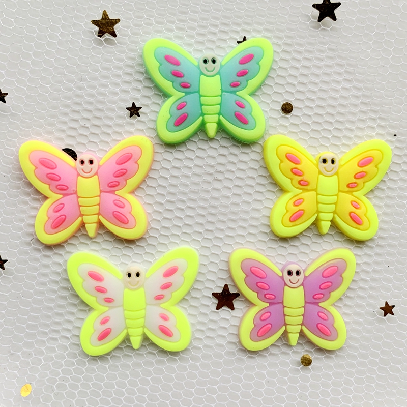 10pcs Cute Large butterfly PVC - Embellishment Glue Craft avis et prix