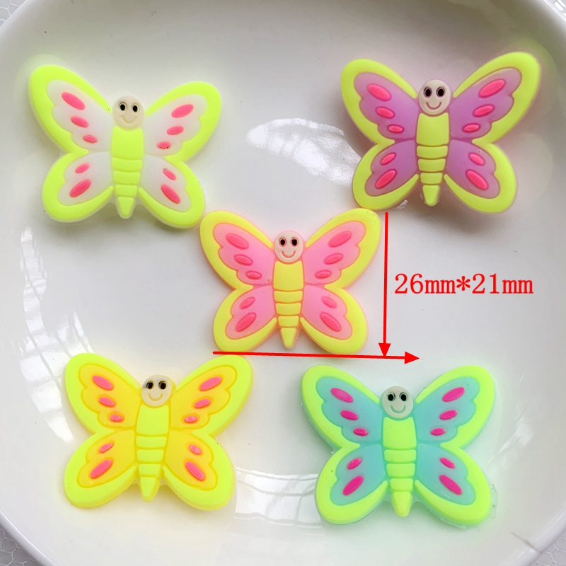 10pcs Cute Large butterfly PVC - Embellishment Glue Craft avis et prix