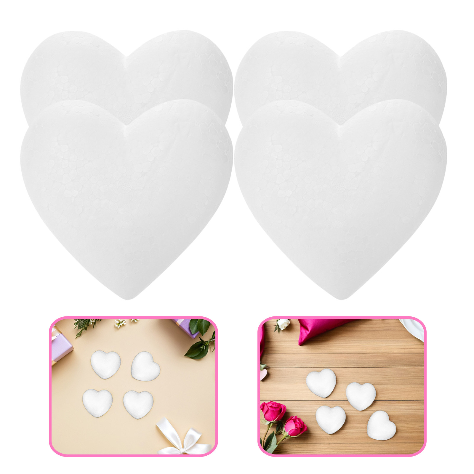 20Pcs Blank Heart Foam Balls L - Embellish Craft avis et prix