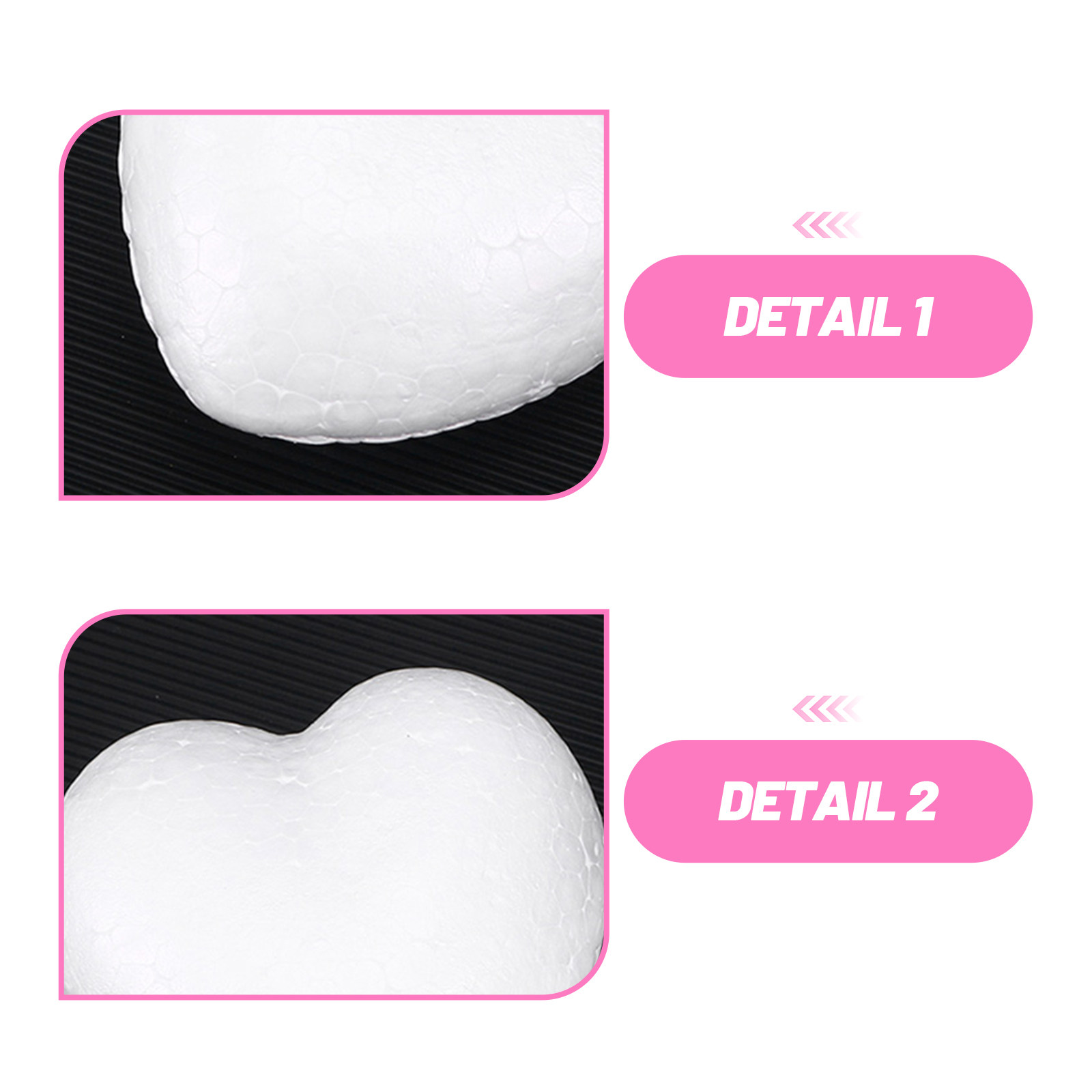 20Pcs Blank Heart Foam Balls L - Embellish Craft avis et prix