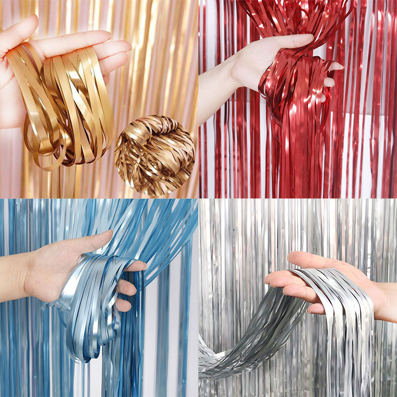 1Bag 2-meter Backdrop Foil Fri - Tassel Fringe Trim avis et prix