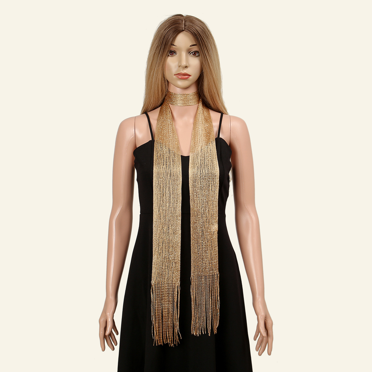 New Fashion Gold Silver Shiny  - Tassel Fringe Trim avis et prix