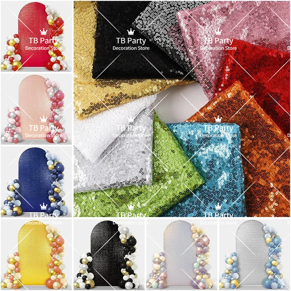 4 Colors 7 Sizes Sequin Arch F - Sequin Fabric Panel avis et prix