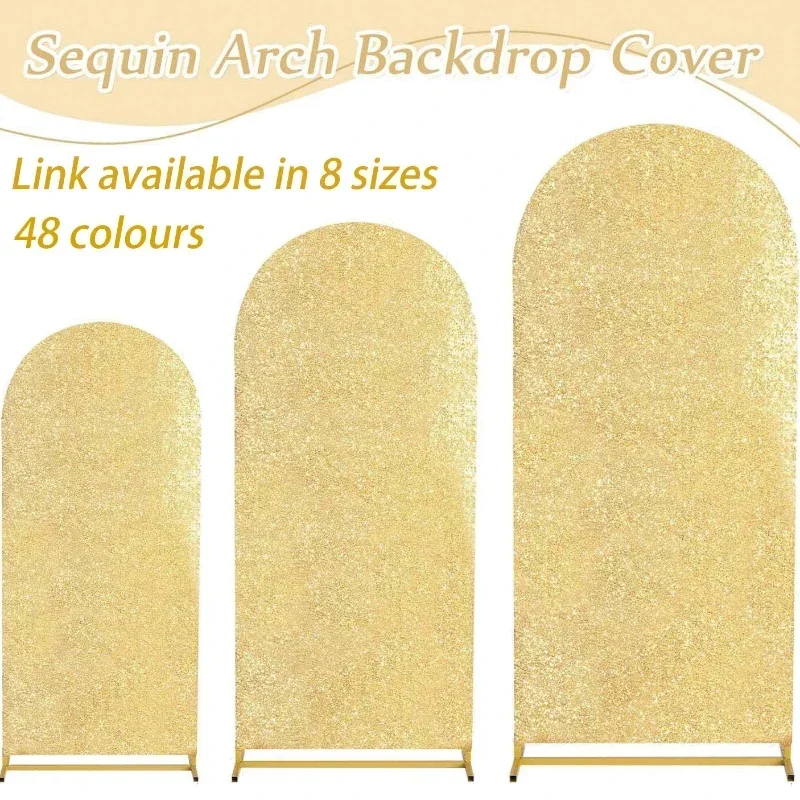 4 Colors 7 Sizes Sequin Arch F - Sequin Fabric Panel avis et prix