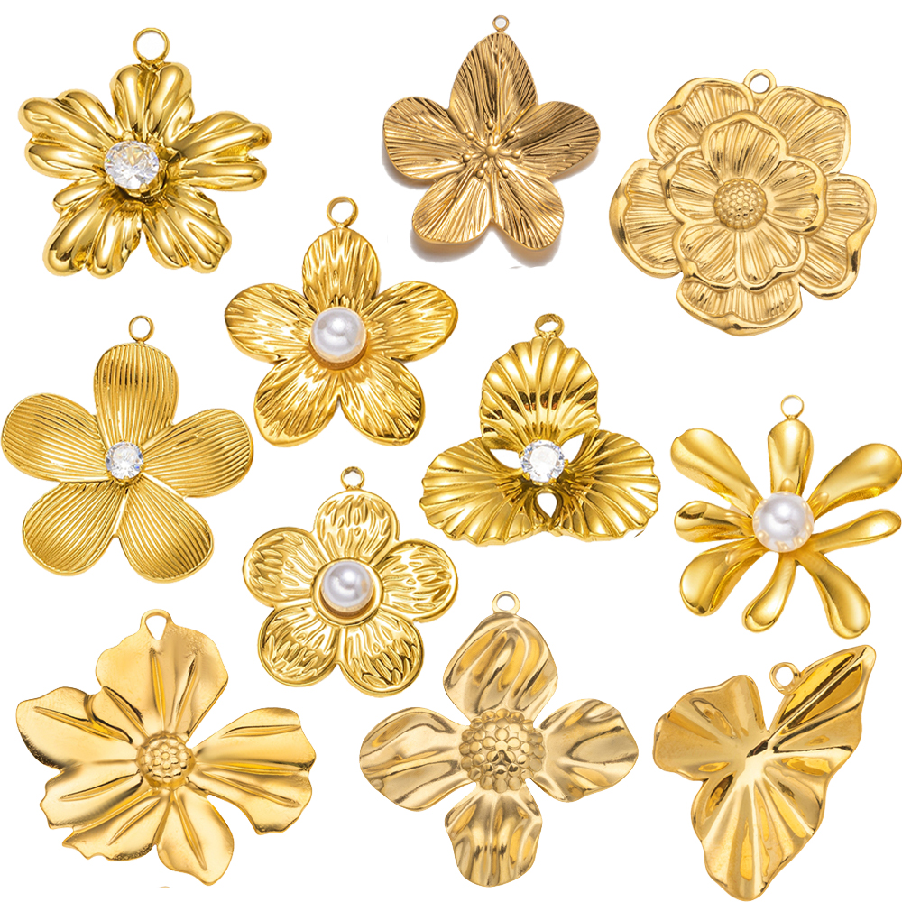 5pcs Gold Stainless Steel Flow - Embellishment Crafts avis et prix